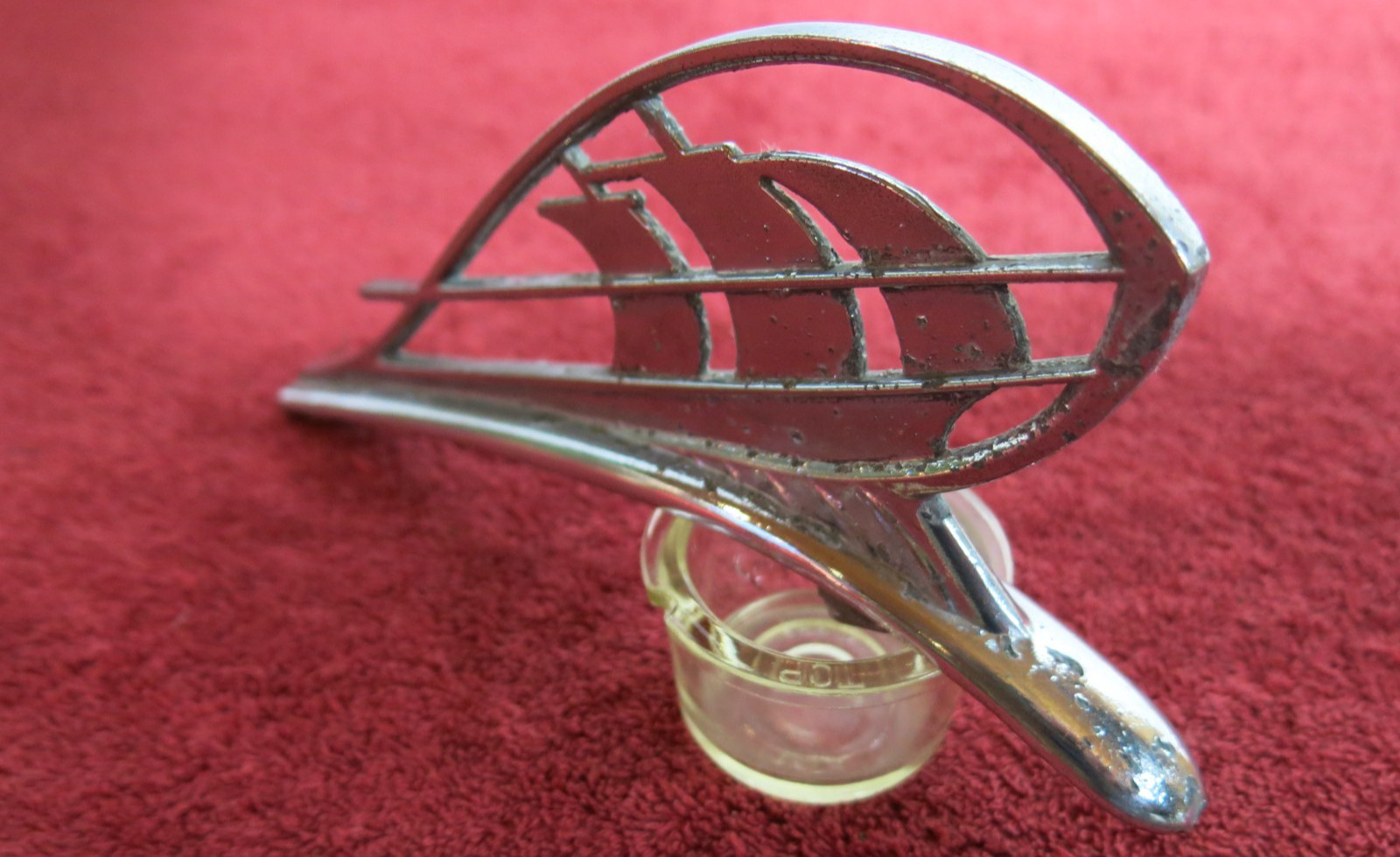 1936 PLYMOUTH HOOD ORNAMENT MASCOT 653596 MOPAR MAYFLOWER COUPE SEDAN SHIP OEM