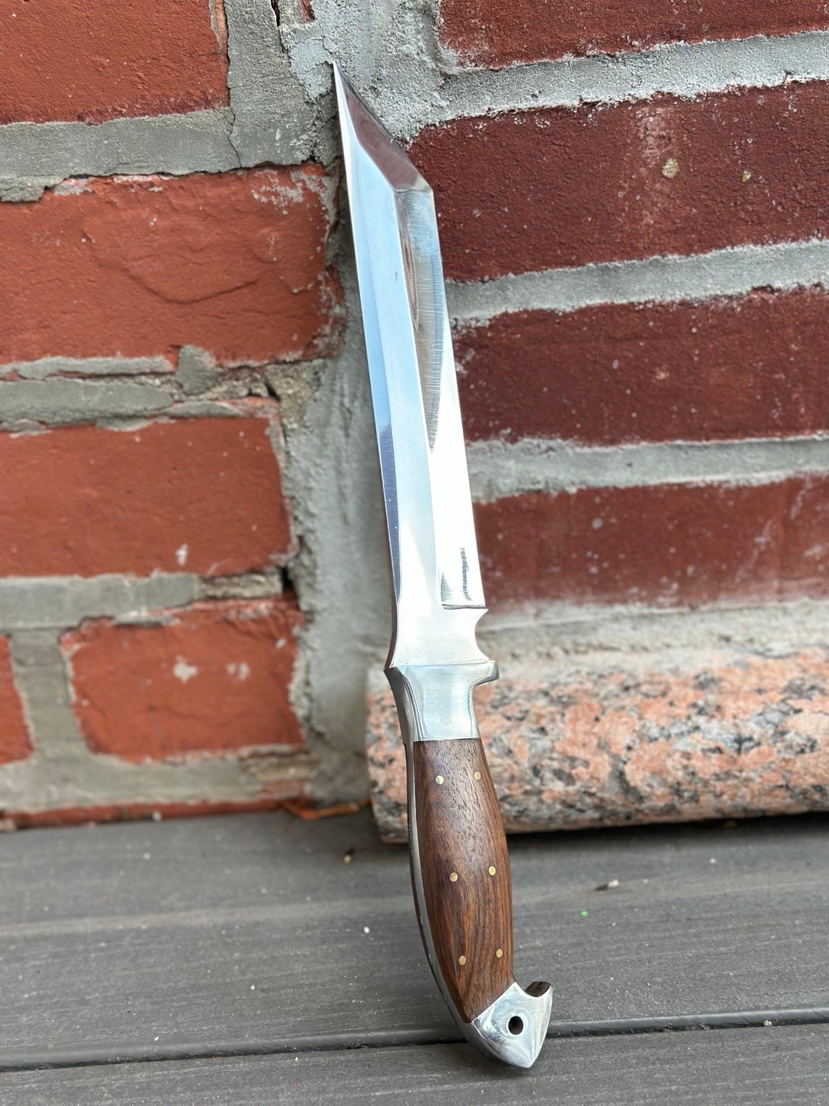 Tanto knife-13”inches Hunting Survival combat-Tactical-forged Fix Blade - Wood