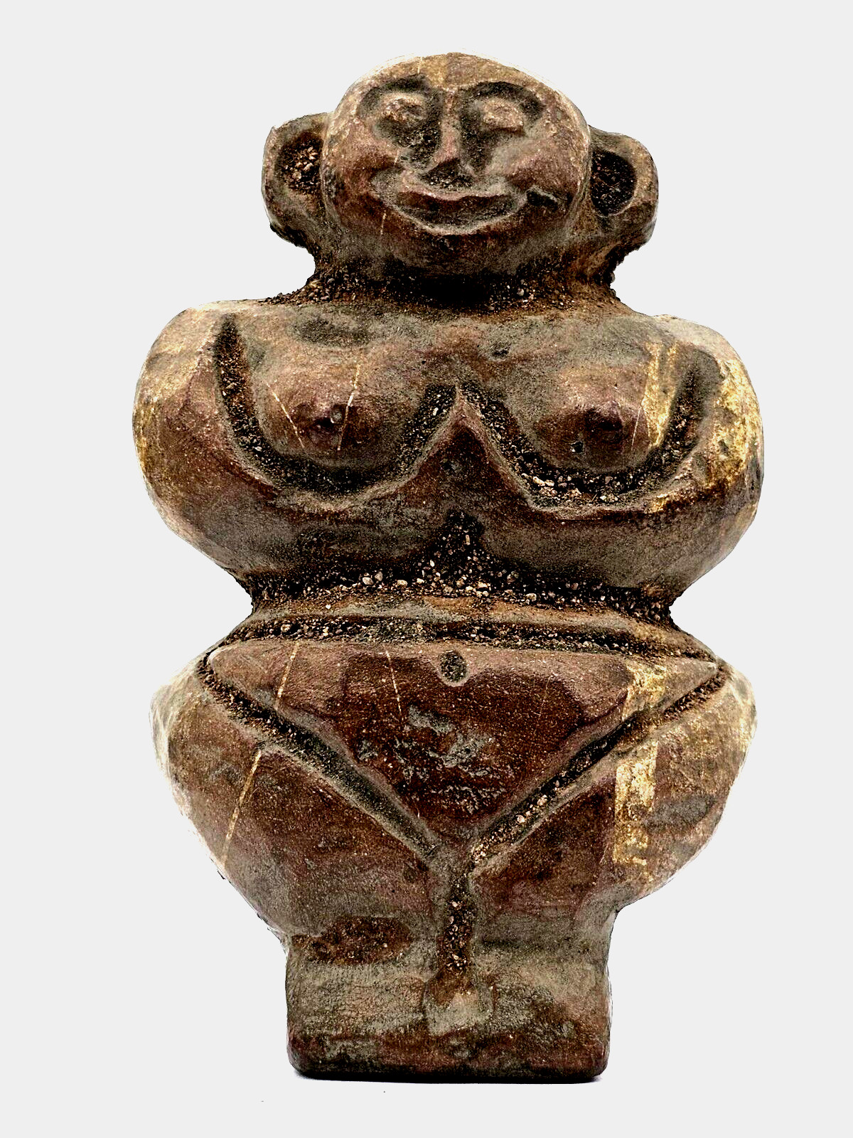 Ancient Neolithic Era Pure Stone Mother God Fertility Idol Female Circa 5000 BC