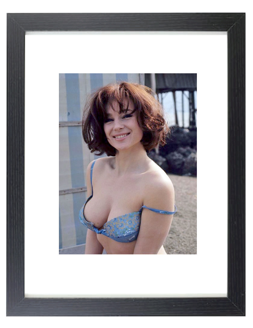 Actress SHIRLEY ANNE FIELD Swimsuit Bikini Matted & Framed Picture Photo