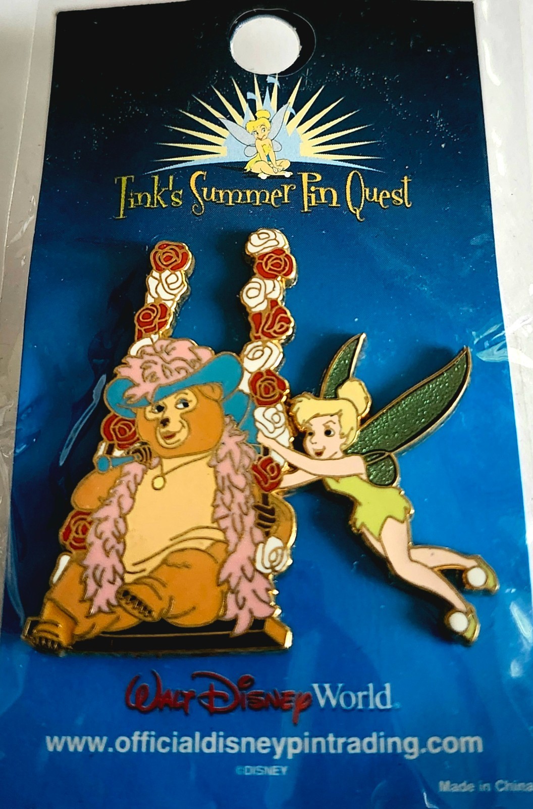 Disney 2004  Teddi Barra & Tink- Frontierland Country Bear Jamboree - LE  Pin