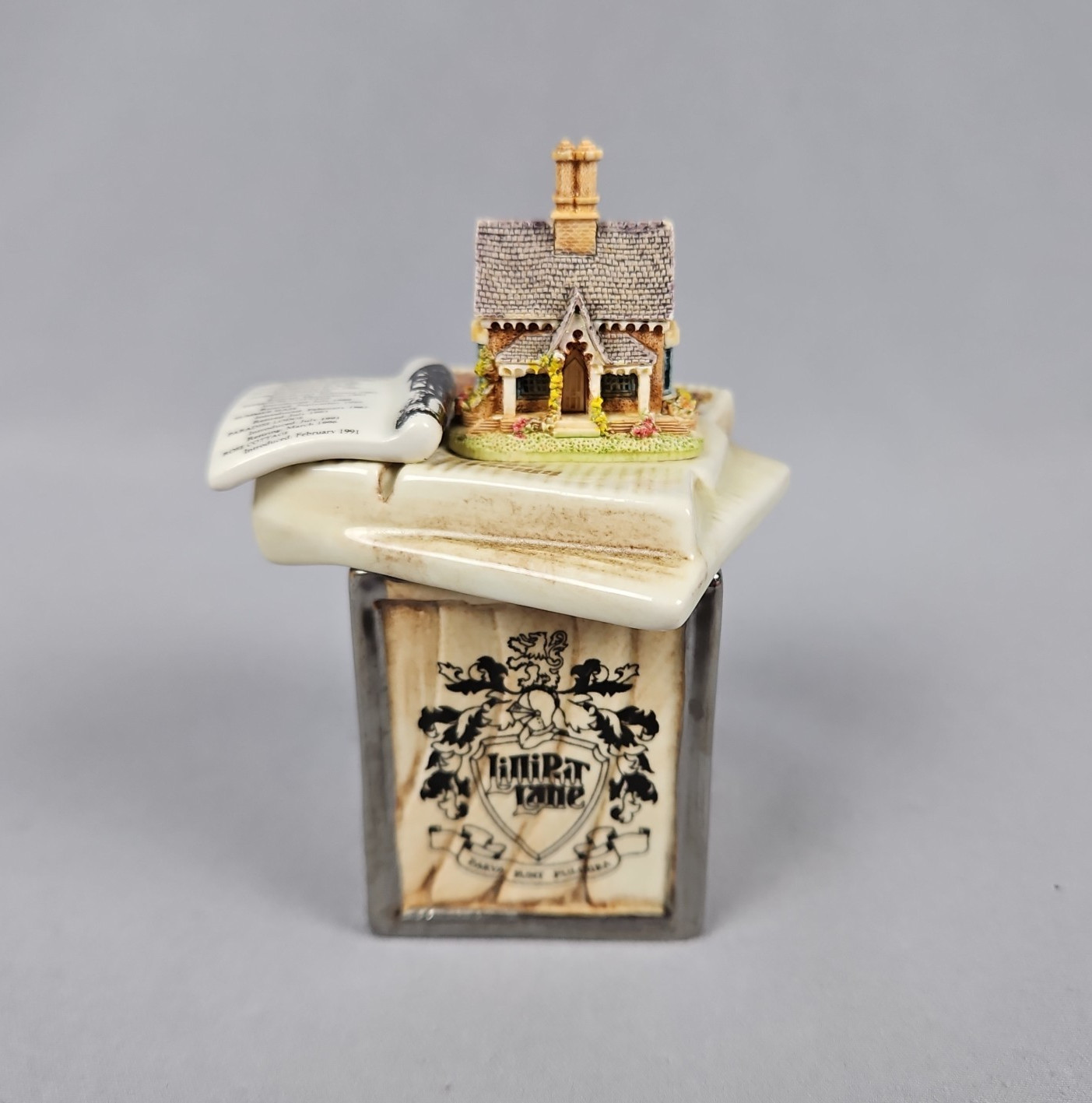 Vtg Paul Cardew Sugar Bowl Box w/Lid Lilliput Lane