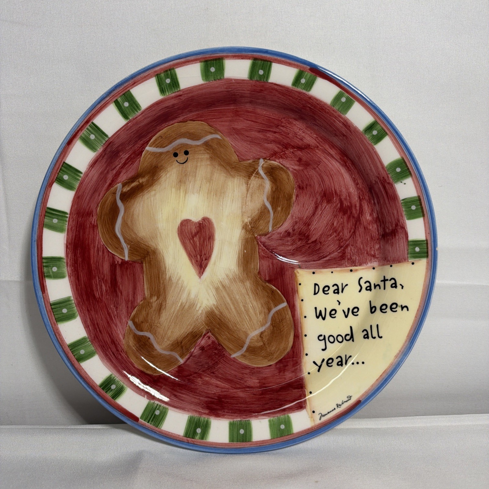 Cookies for Santa Ceramic Plate “Dear Santa” Cookies for Santa Ceramic Plate “Dear Santa”