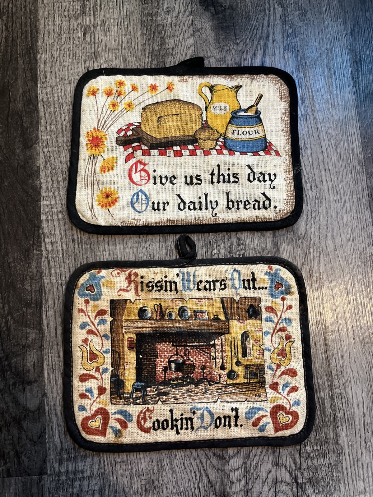 Pot Holders Lot Kitchen Cute Vintage 