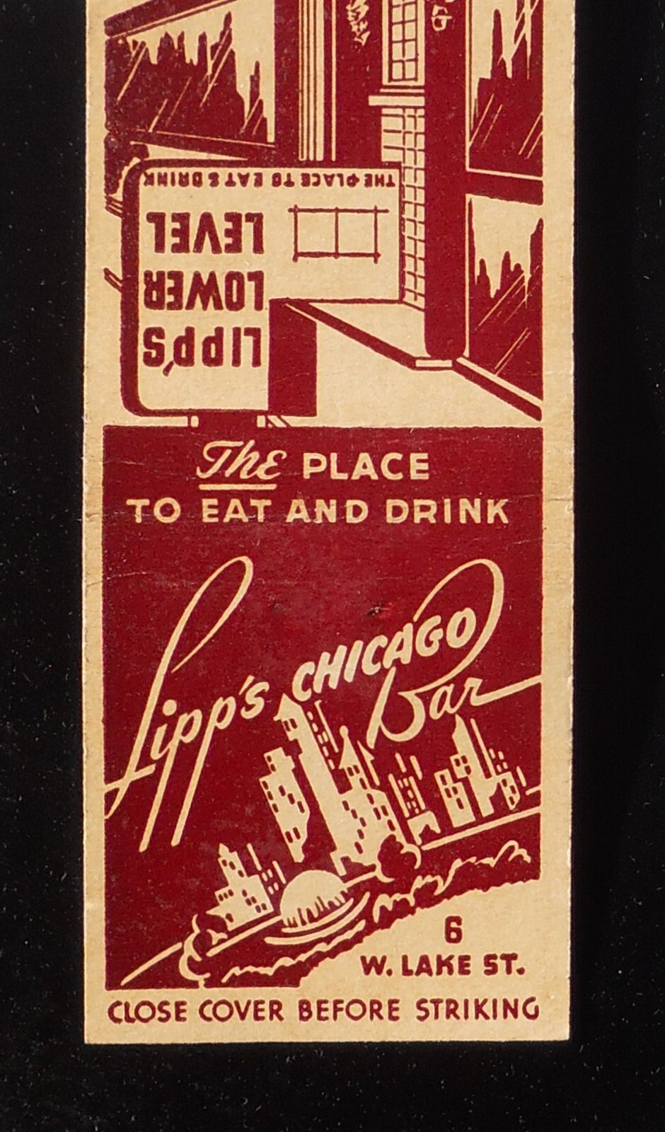 1930s Lipp's Chicago Bar Lipp's Lower Level The Place to Eat & Drink Chicago IL