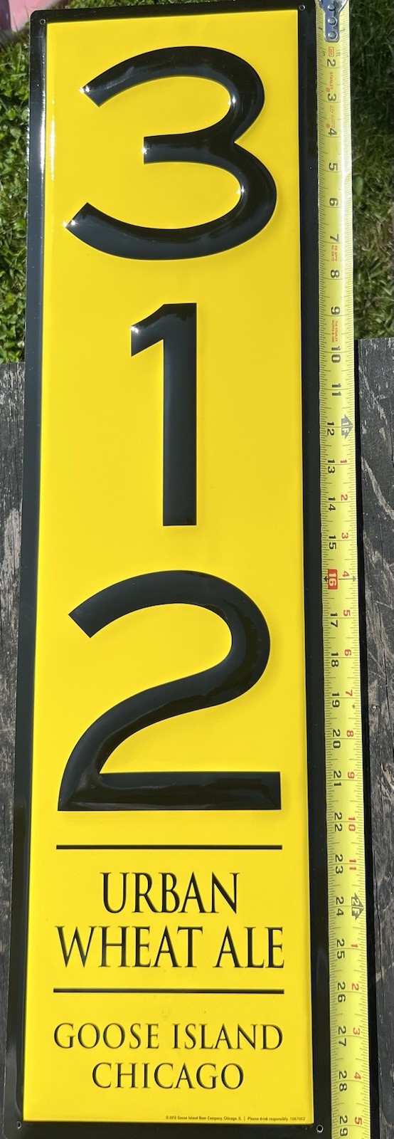 Goose Island 312 Urban Wheat Ale-CHICAGO Metal Sign