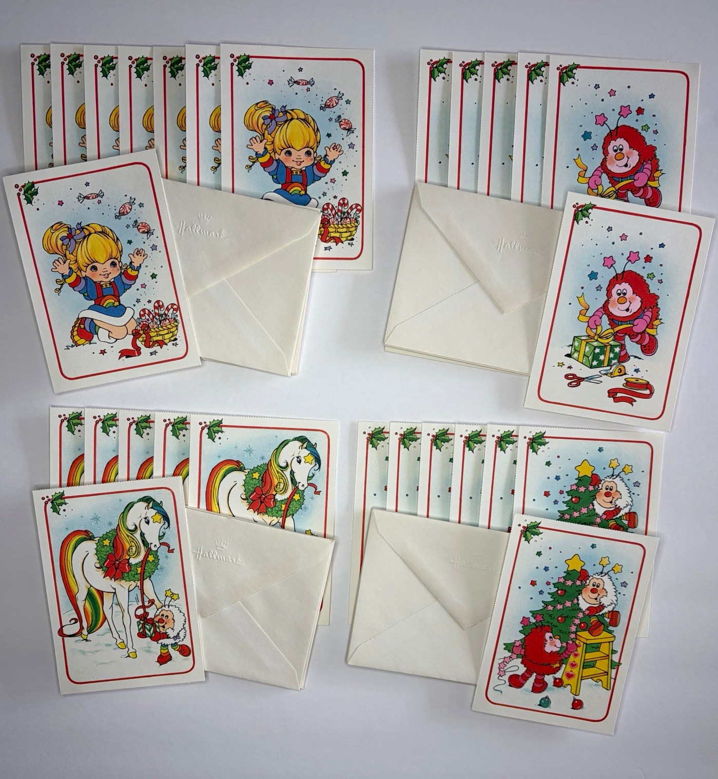 Vintage 1983 Hallmark Rainbow Brite Christmas Greeting Cards 27 Cards