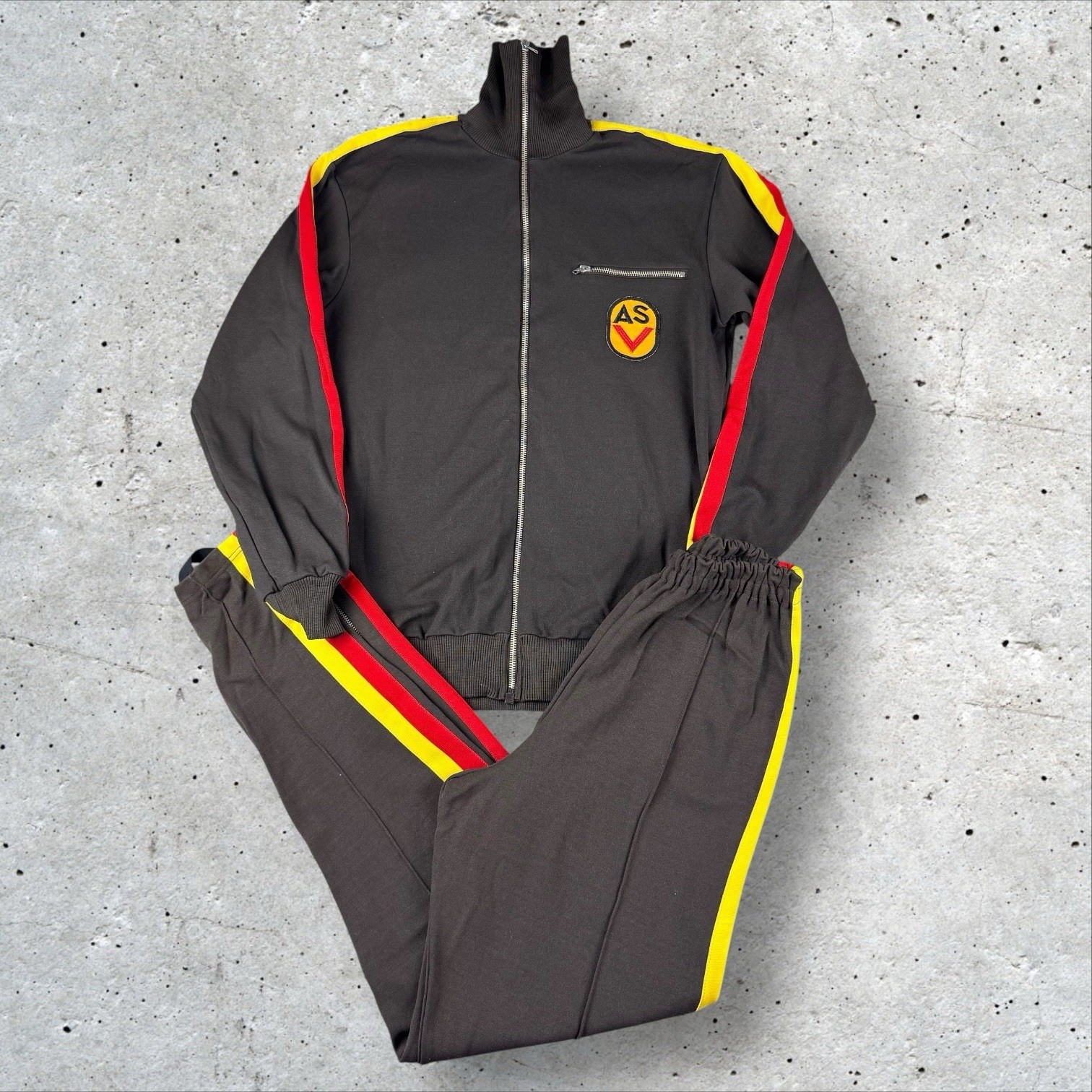 NOS Original DDR East German ASV Gym Track Suit  Set Pants Jacket Size G48