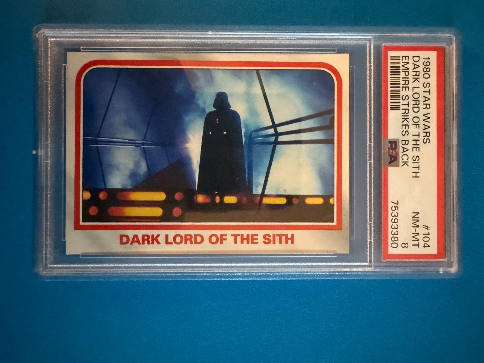 1980 Topps Star Wars: The Empire Strikes Back #104 Dark Lord of the Sith PSA 8