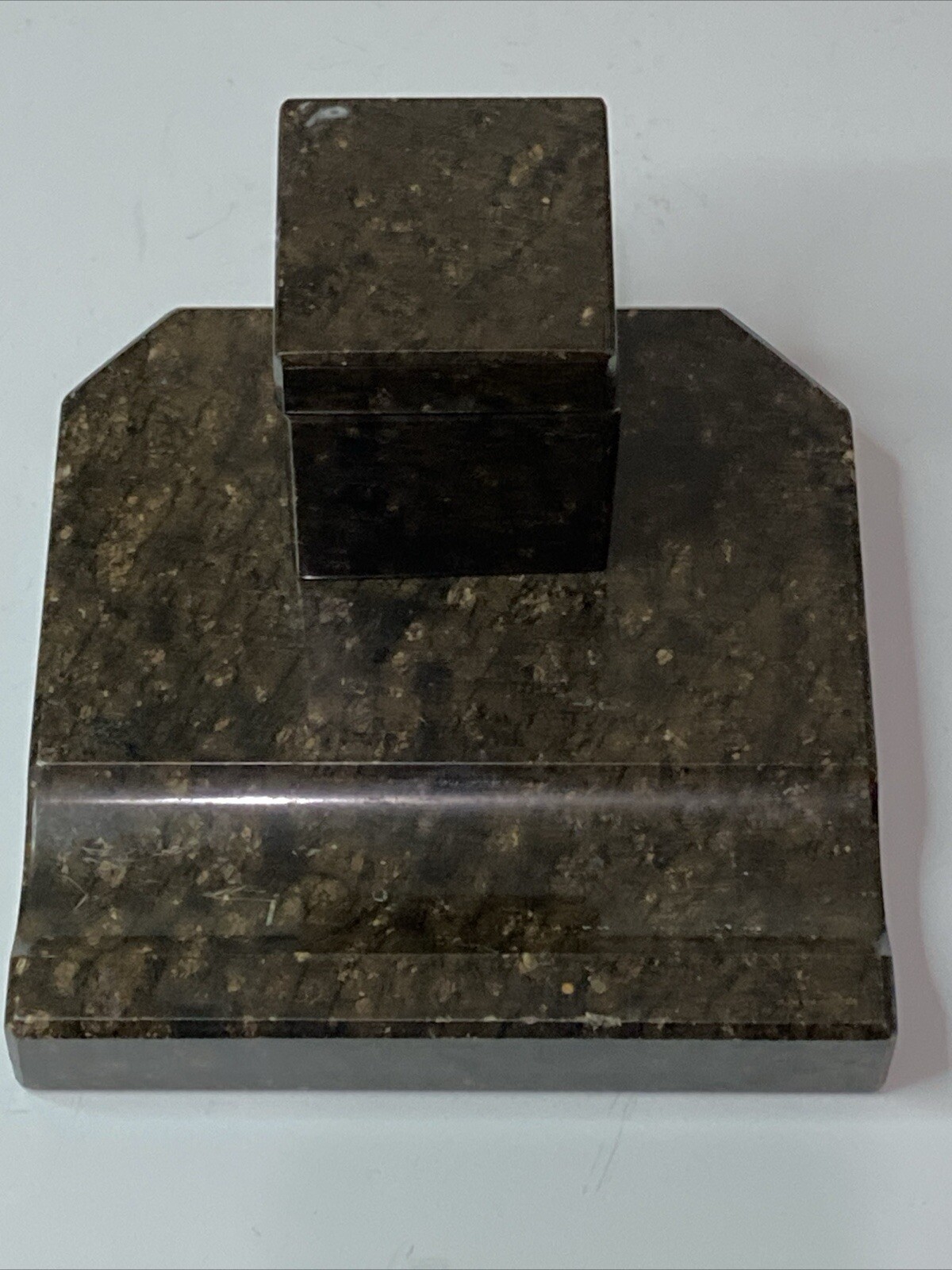 Antique D.R.G.M. Germany Marble Inkwell (See Pictures For Exact Condition)