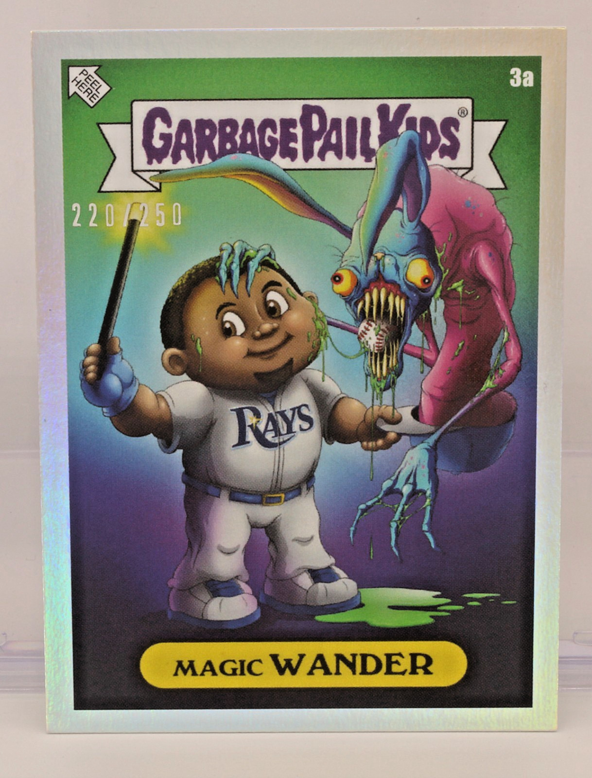 2022 Topps Garbage Pail Kids x MLB, Magic WANDER #3a, Rainbow Foil /250