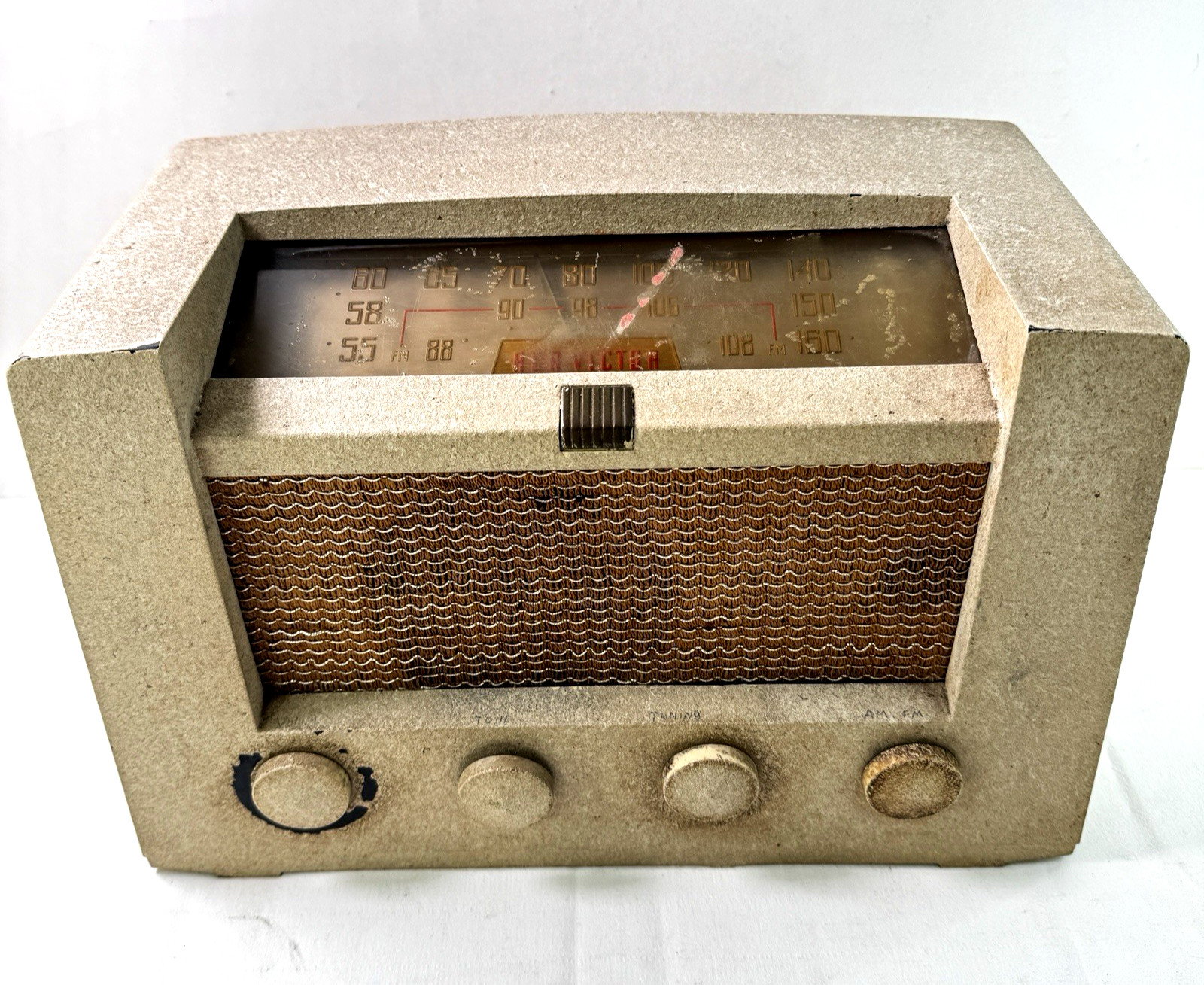 Vintage RCA Victor Model 8R72 Tube Radio 'Golden Throat' Broadcast FM UHF 1948