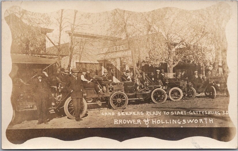 c1910s GETTYSBURG, South Dakota RPPC Postcard 