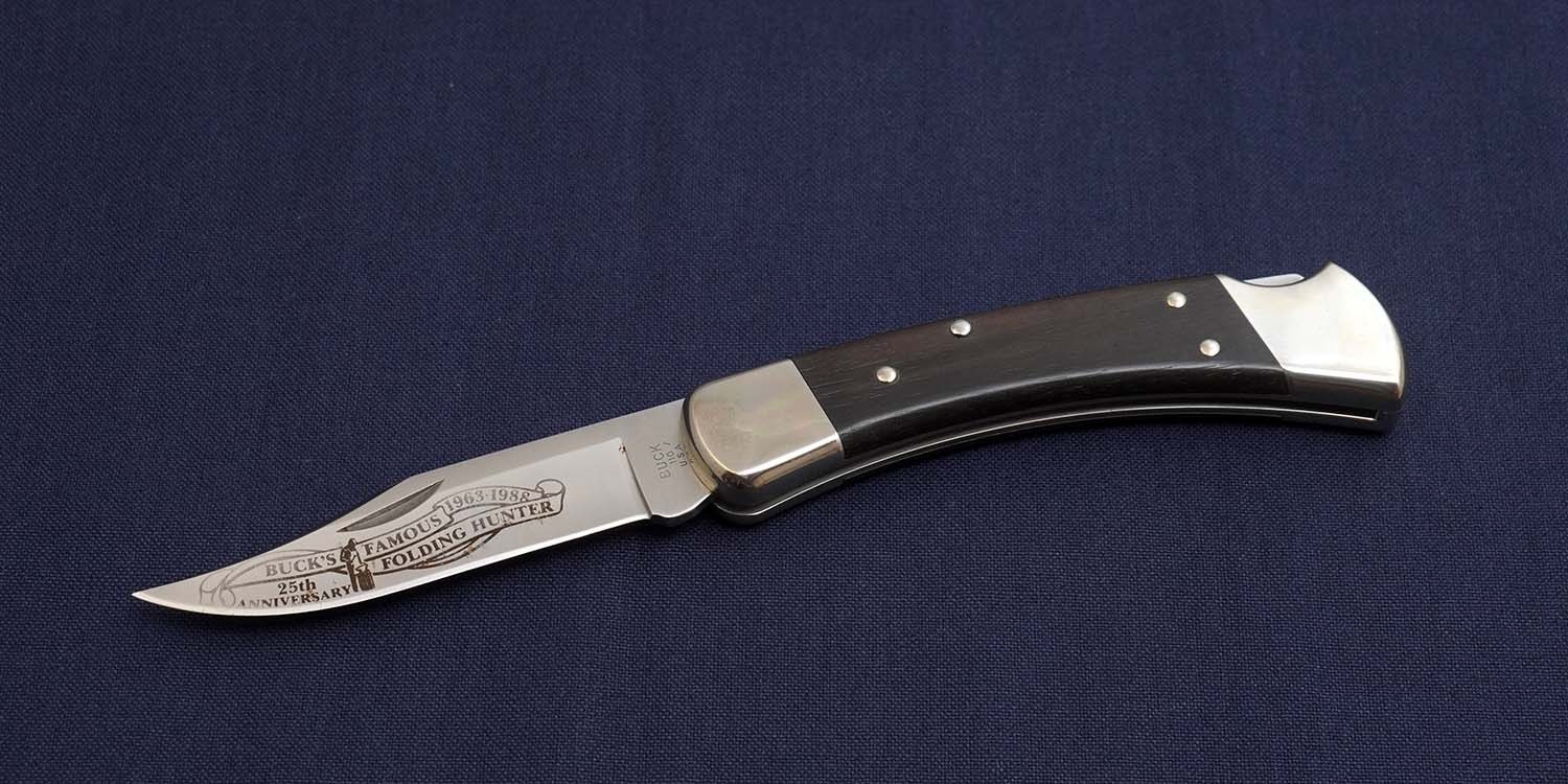 BUCK 110NK Commemorative 25th Anniversary Limited 1993 Holding Knife Unused