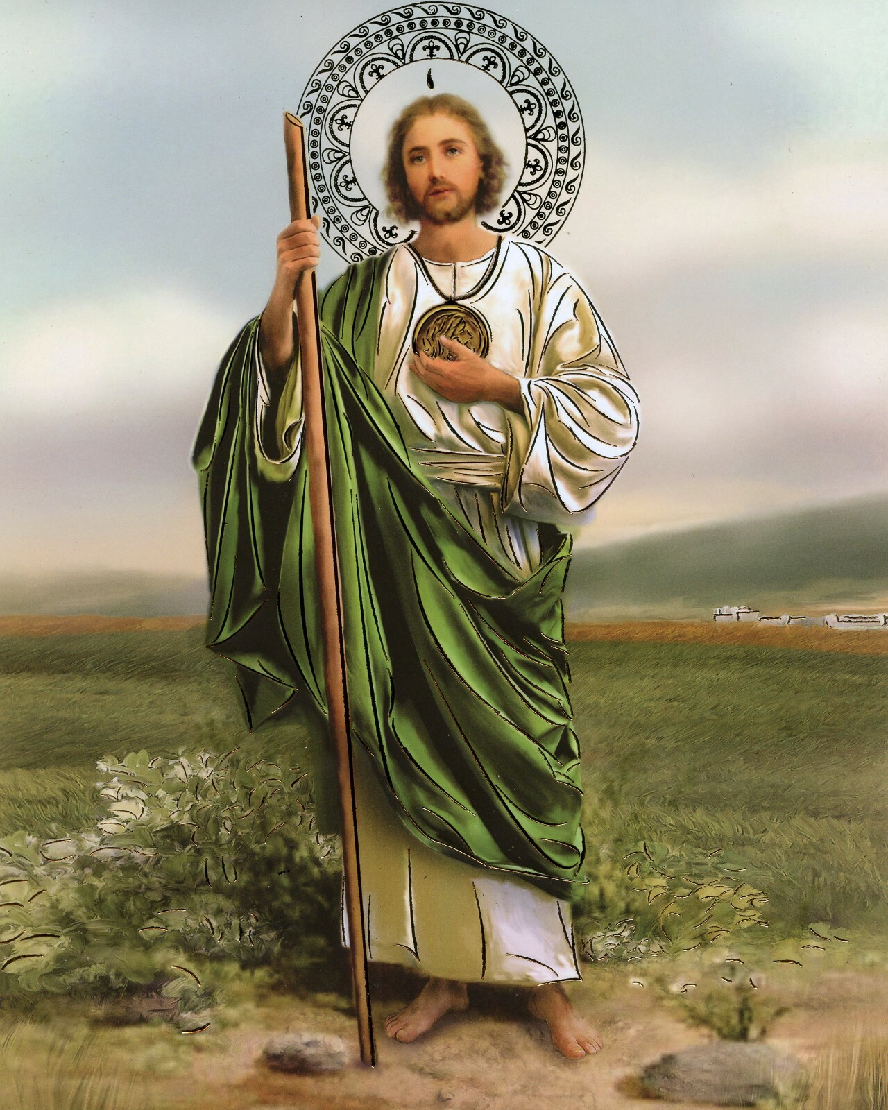 Catholic print picture- ST. JUDE 7  -   8