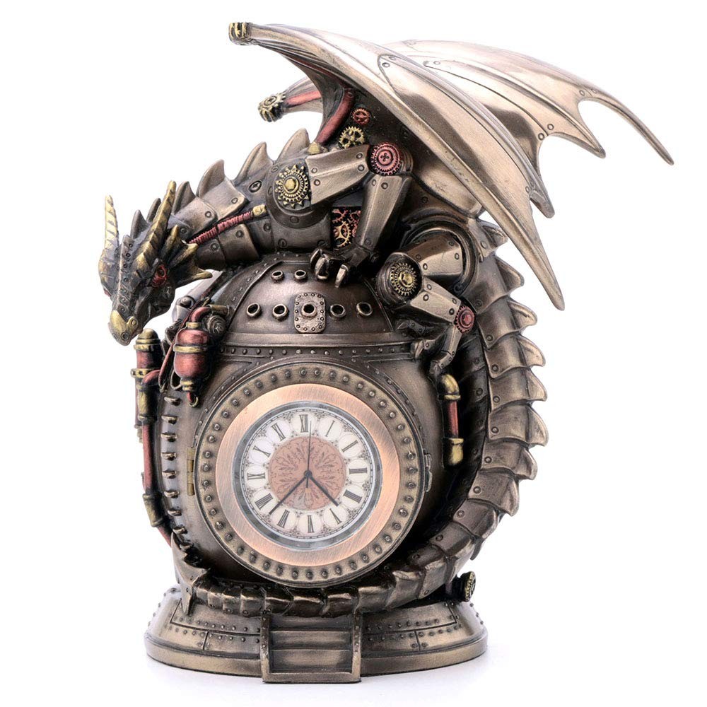 Veronese Design 7 Inch Steampunk Mechanical Dragon On The Time Machine Bank Veronese Design 7 Inch Steampunk Mechanical Dragon On The Time Machine Bank