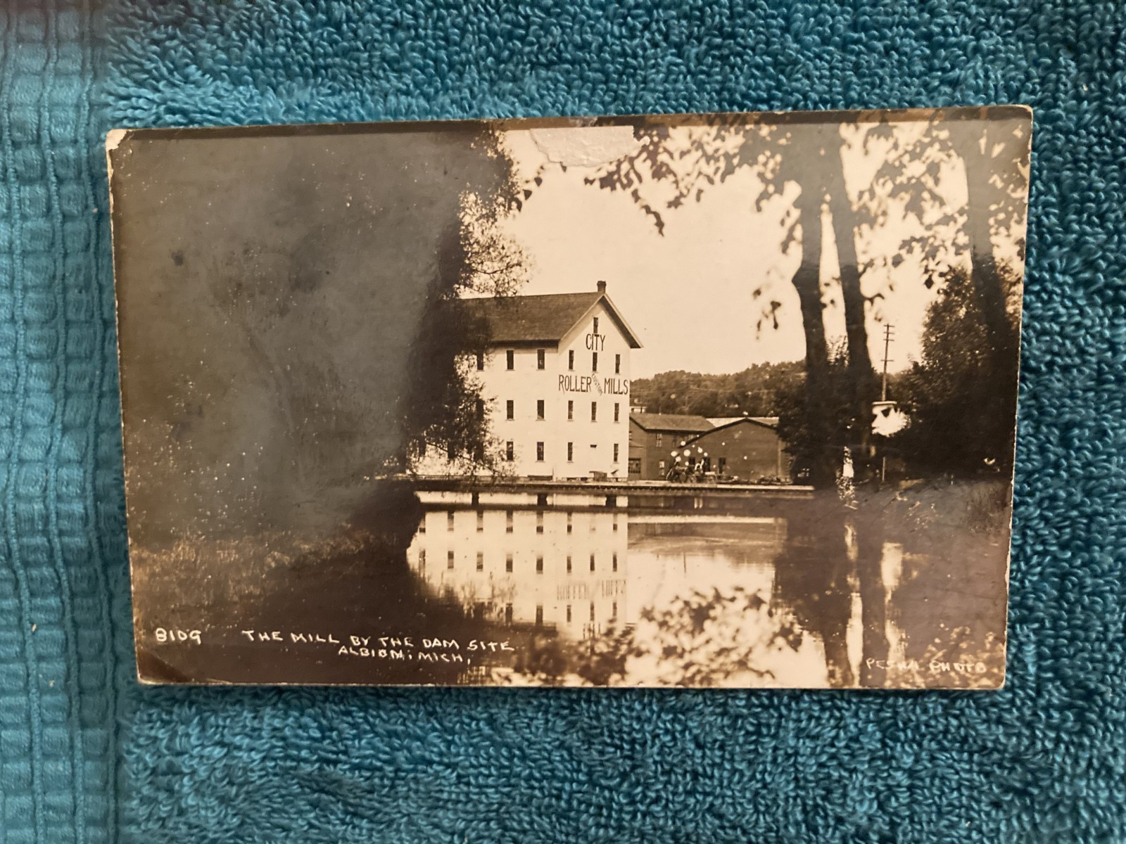 RPPC Albion City Roller Mill Dam Site Pesha Photo Unposted/Message c1910