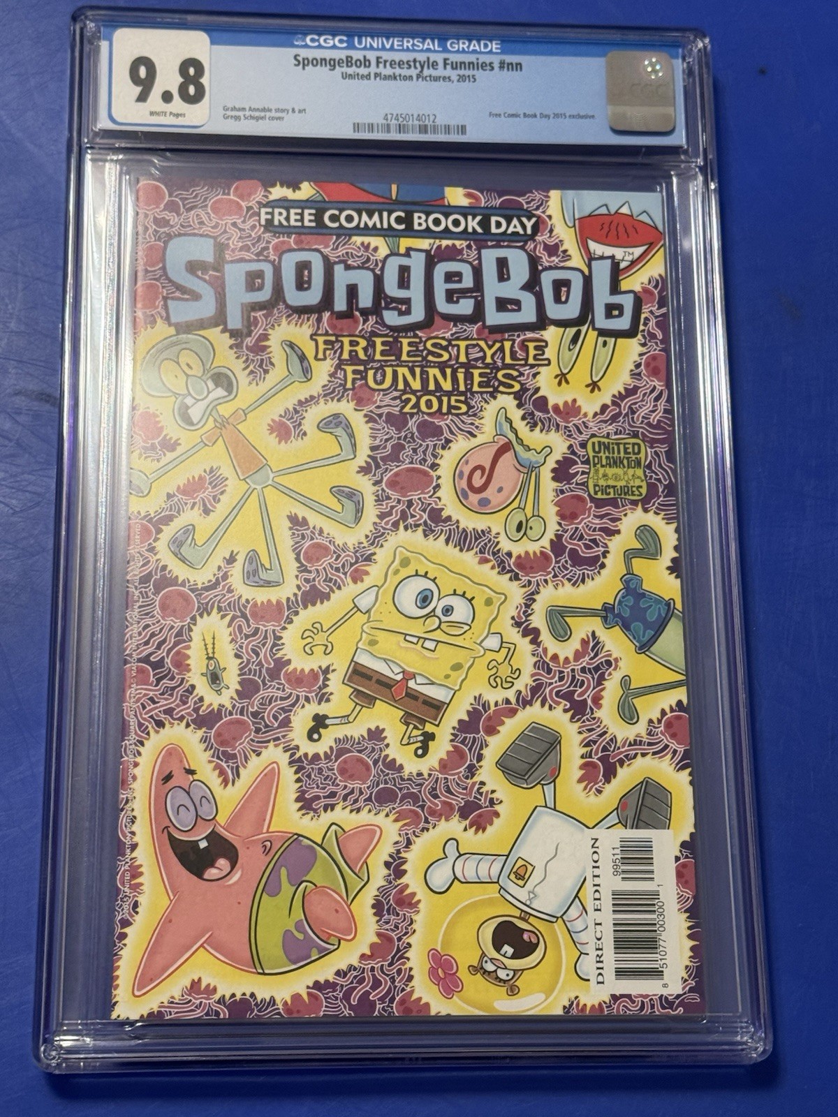 SpongeBob Freestyle Funnies #1 CGC 9.8 FCBD United Plankton Pictures COMIC 2015