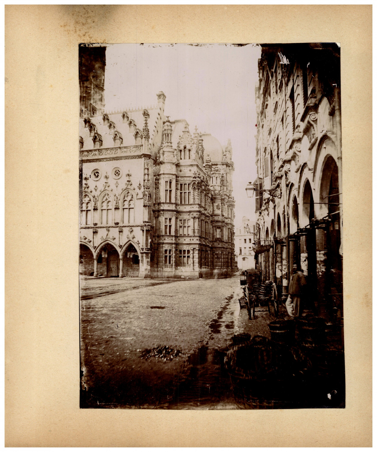 Charles Desavary, Arras, Vannier Place de l'Hôtel de Ville vintage prints Charles Desavary, Arras, Vannier Place de l'Hôtel de Ville vintage prints
