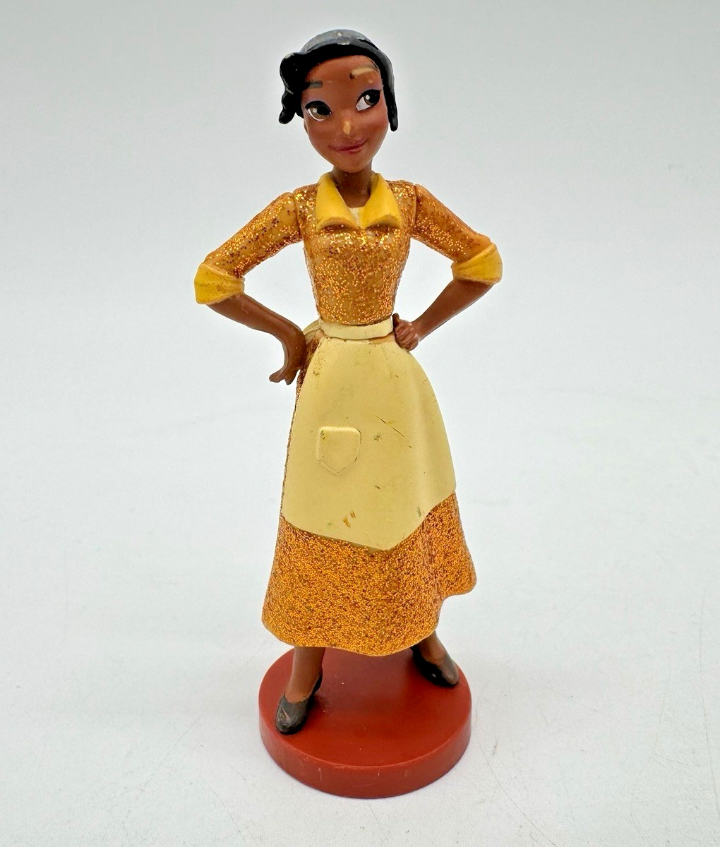 Disney Princess Tiana Figure Cake Topper Figurine Work Dress Tiana 3.5\