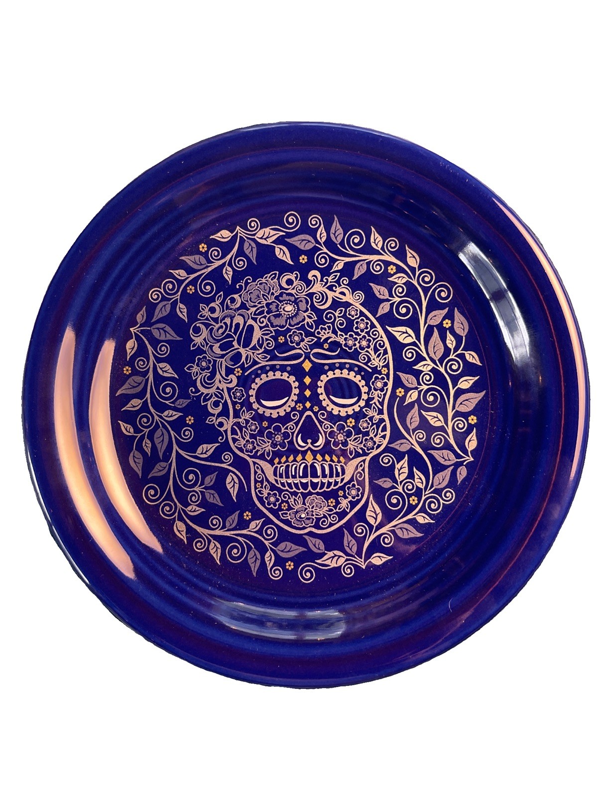 NWT Fiesta Tableware Company Fiesta Skull and Vine Twilight Appetizer Plate NWT Fiesta Tableware Company Fiesta Skull and Vine Twilight Appetizer Plate
