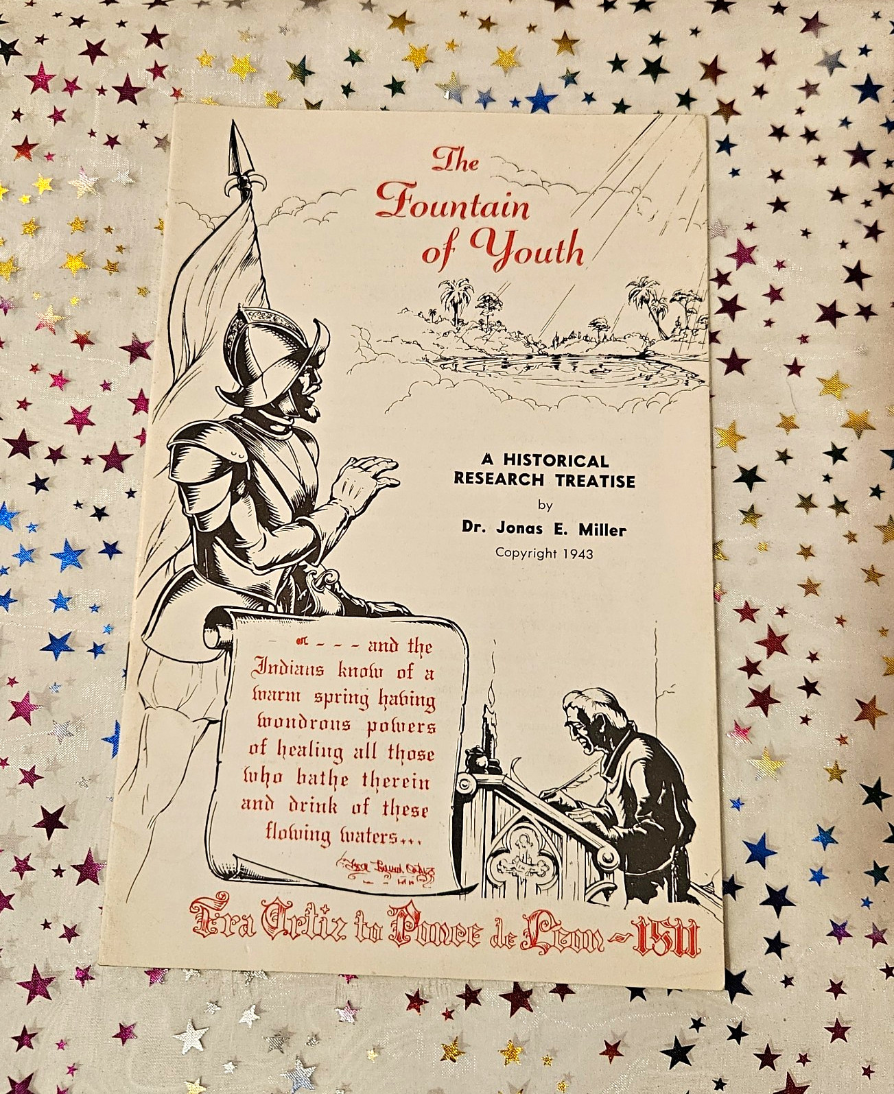 Vintage 1943 The Fountain Of Youth Venice FL Warm Mineral Springs Travel Booklet