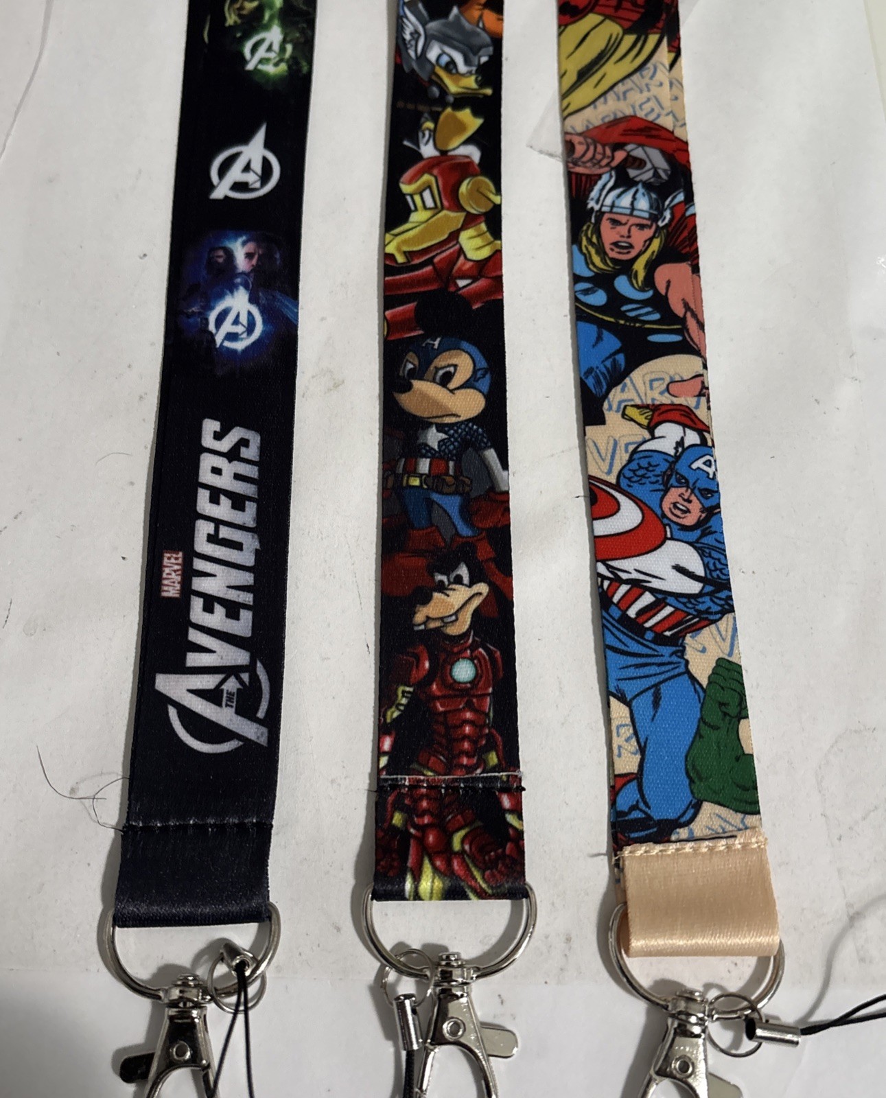 Disney Marvel Only SET OF LANYARDS