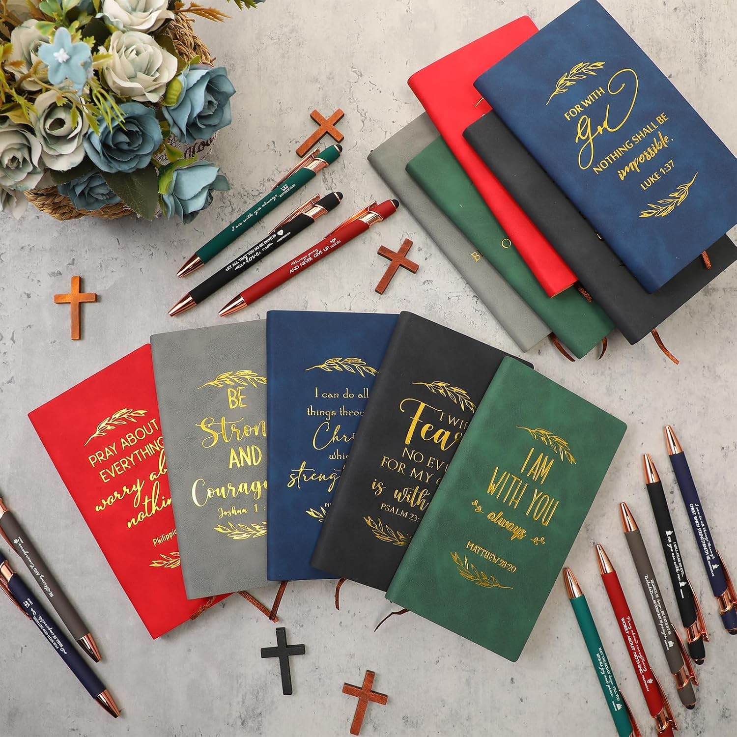 24 Sets of Christian Gifts for Church Christian Notebook Journal+ Pen 24 Sets of Christian Gifts for Church Christian Notebook Journal+ Pen