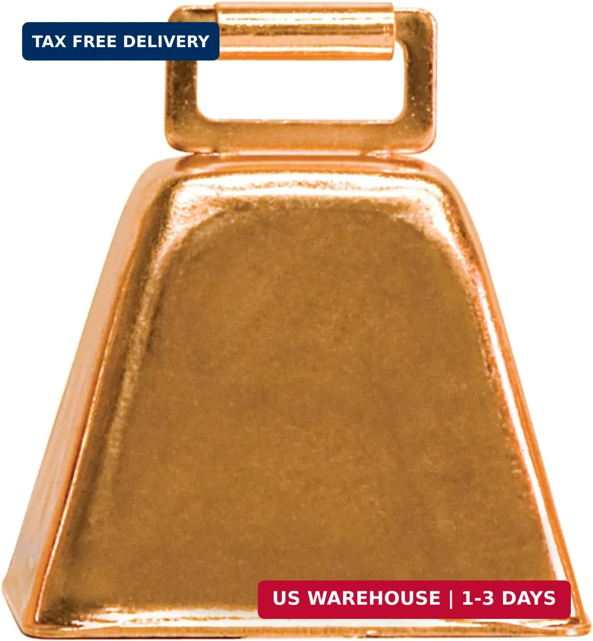 Weaver Livestock Copper-Plated Small Cow Bell, Robust Herd Tracking Loud Bell, L