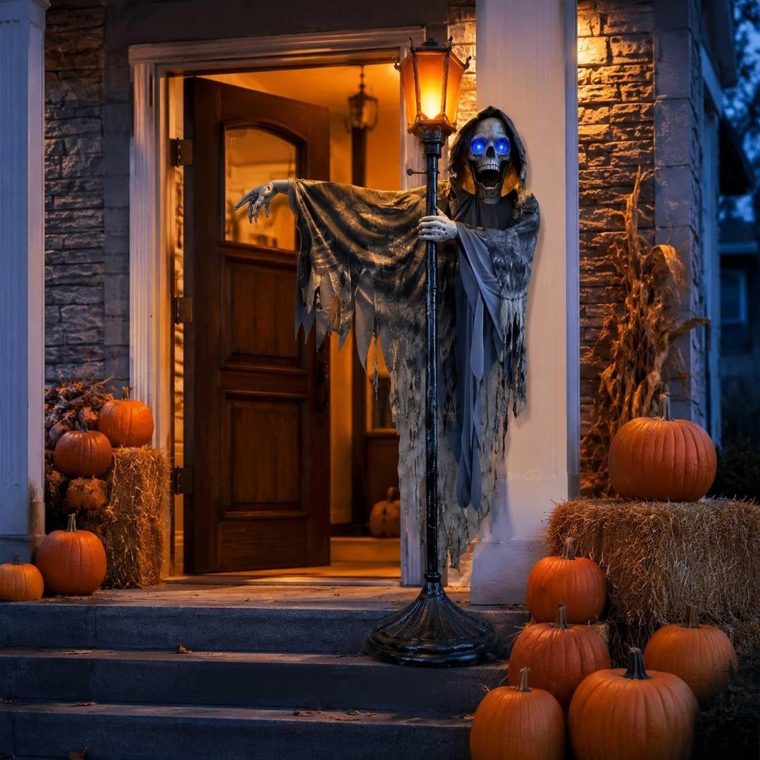 1PCS Haunted Living 9ft Animated Gaslight Ghoul Halloween Animatronic Prop 2026 1PCS Haunted Living 9ft Animated Gaslight Ghoul Halloween Animatronic Prop 2026