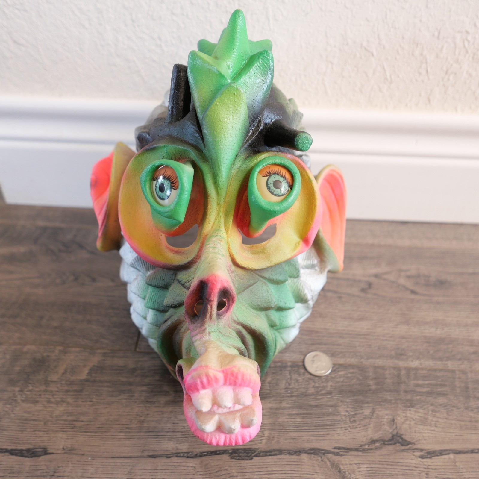 Vtg. Sea Monster Monkey Alien  Creature swamp Halloween Latex Mask  Cesar 1982