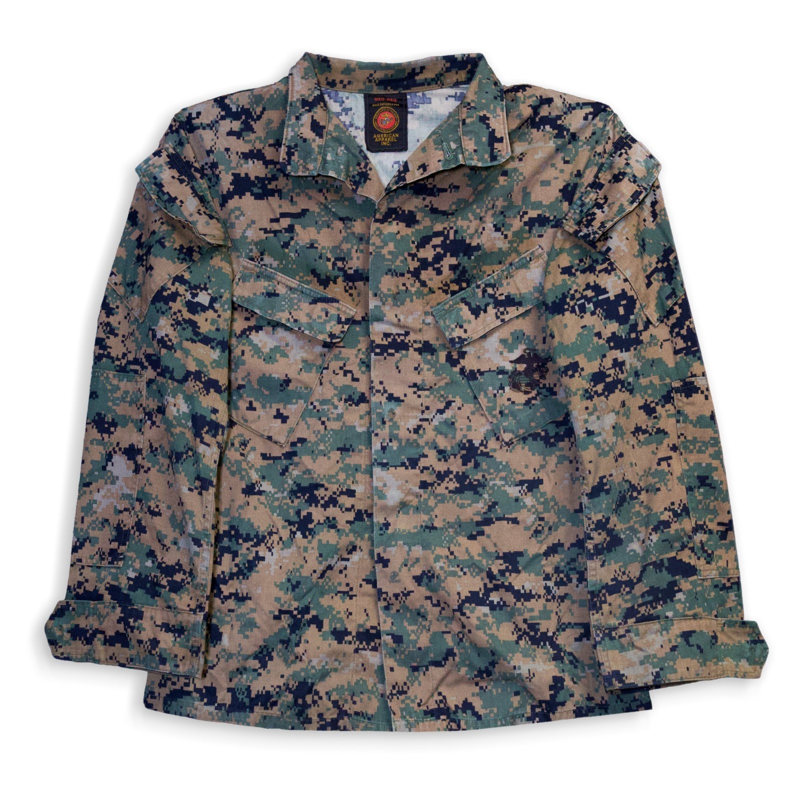 Large Reg - US Marine Corps MCCUU Woodland Marpat Blouse Jacket USMC Military