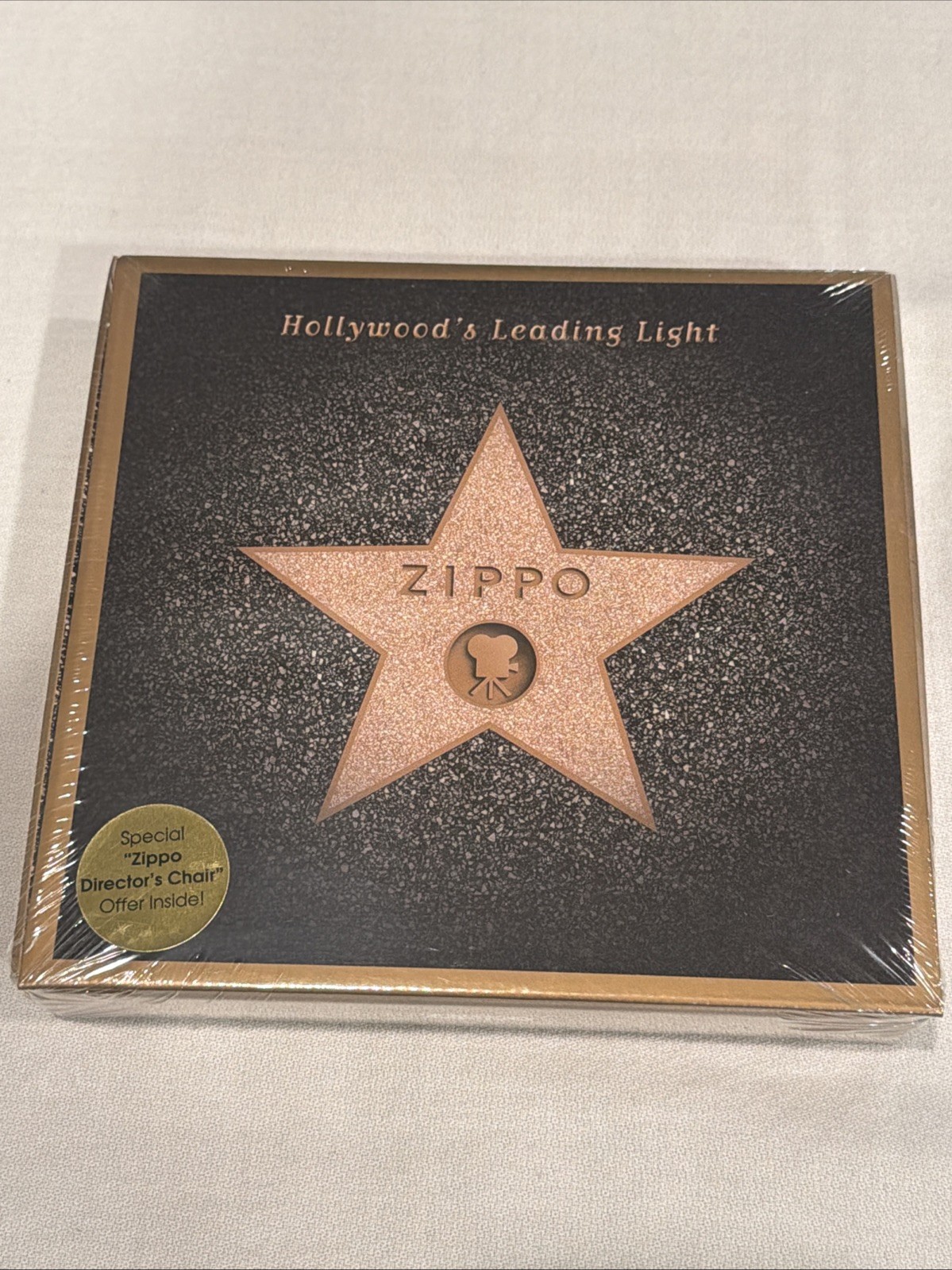 Vintage Zippo Hollywood\'s Leading Light  lighter Sealed ￼