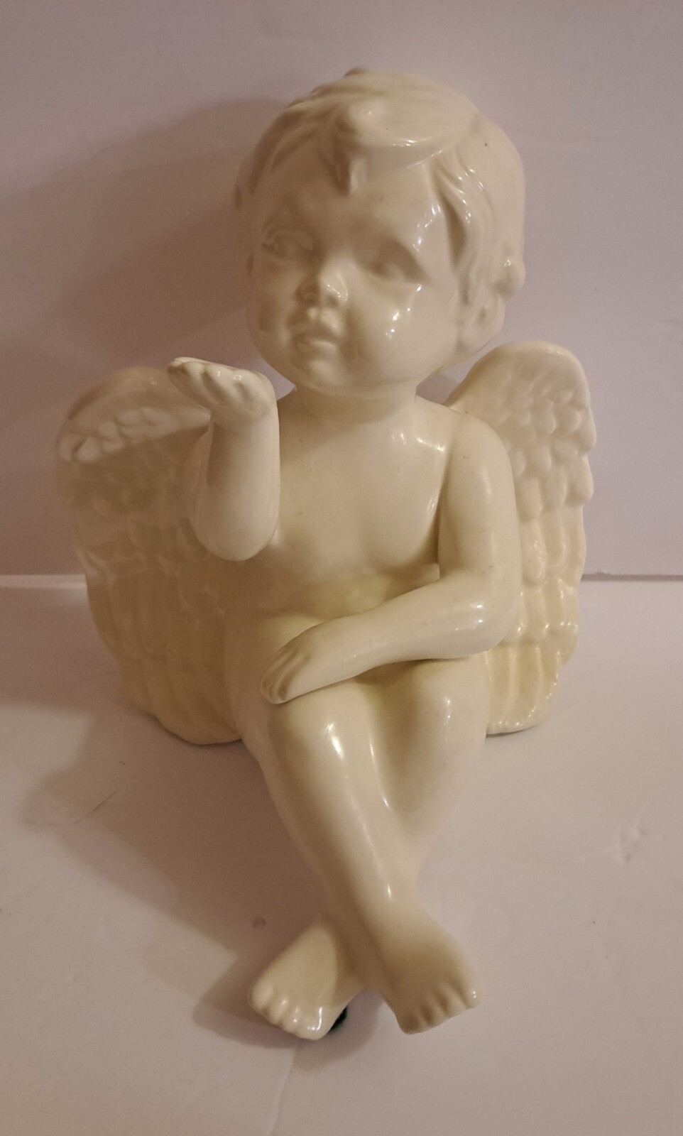 Beautiful Little Boy  Angel Blowing Kiss Figurine