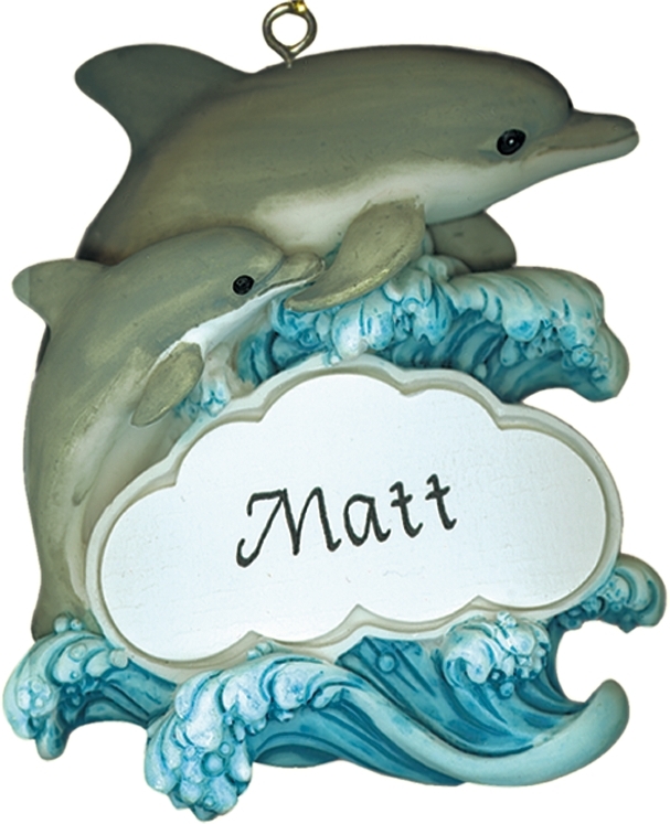 PERSONALIZED DOLPHIN MAGNET ORNAMENT