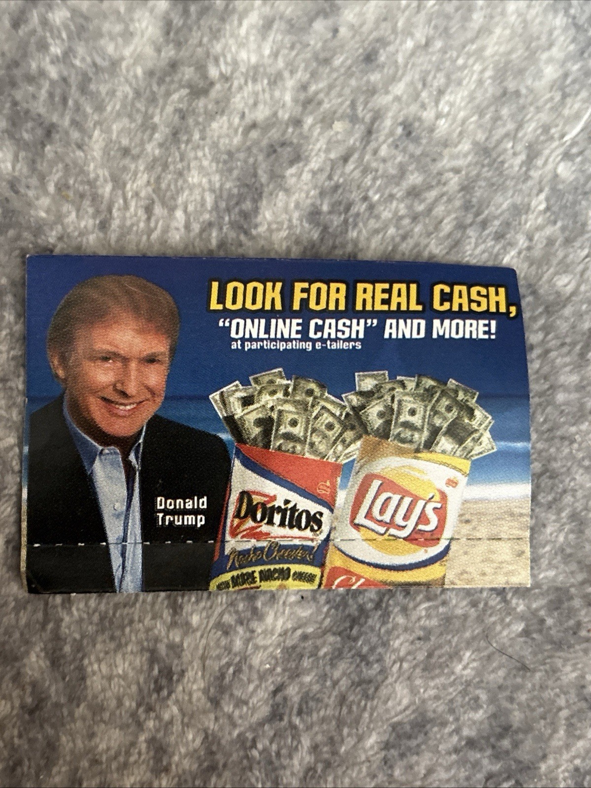 President DONALD TRUMP Rare 2001 Frito-Lay Doritos Real or \