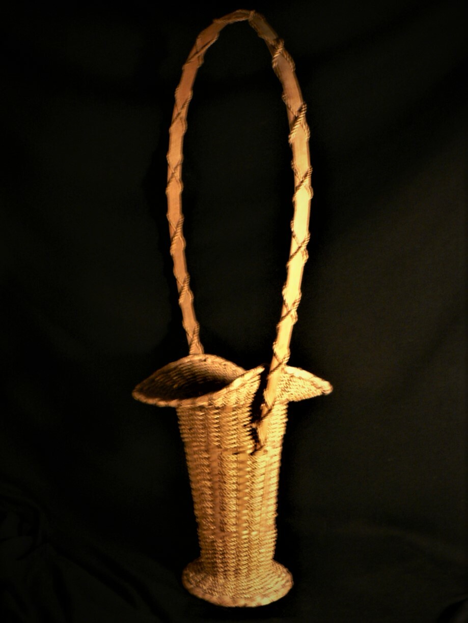 Antique Penobscot ca 1890 American Indian Huge Basket Signed Mint Museum Quality