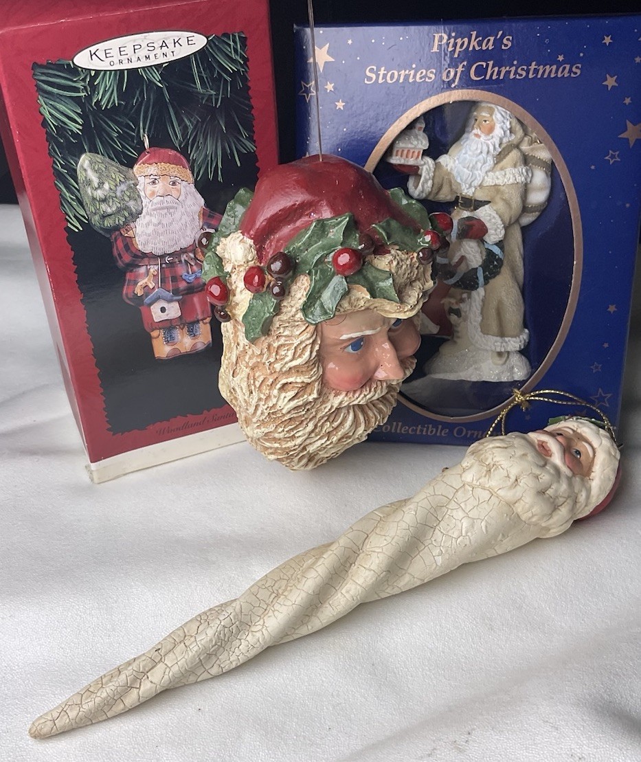 Pipka’s Stories of Christmas Santa Lot Of 4 Ornaments Peace Maker 1 Shipping Fee