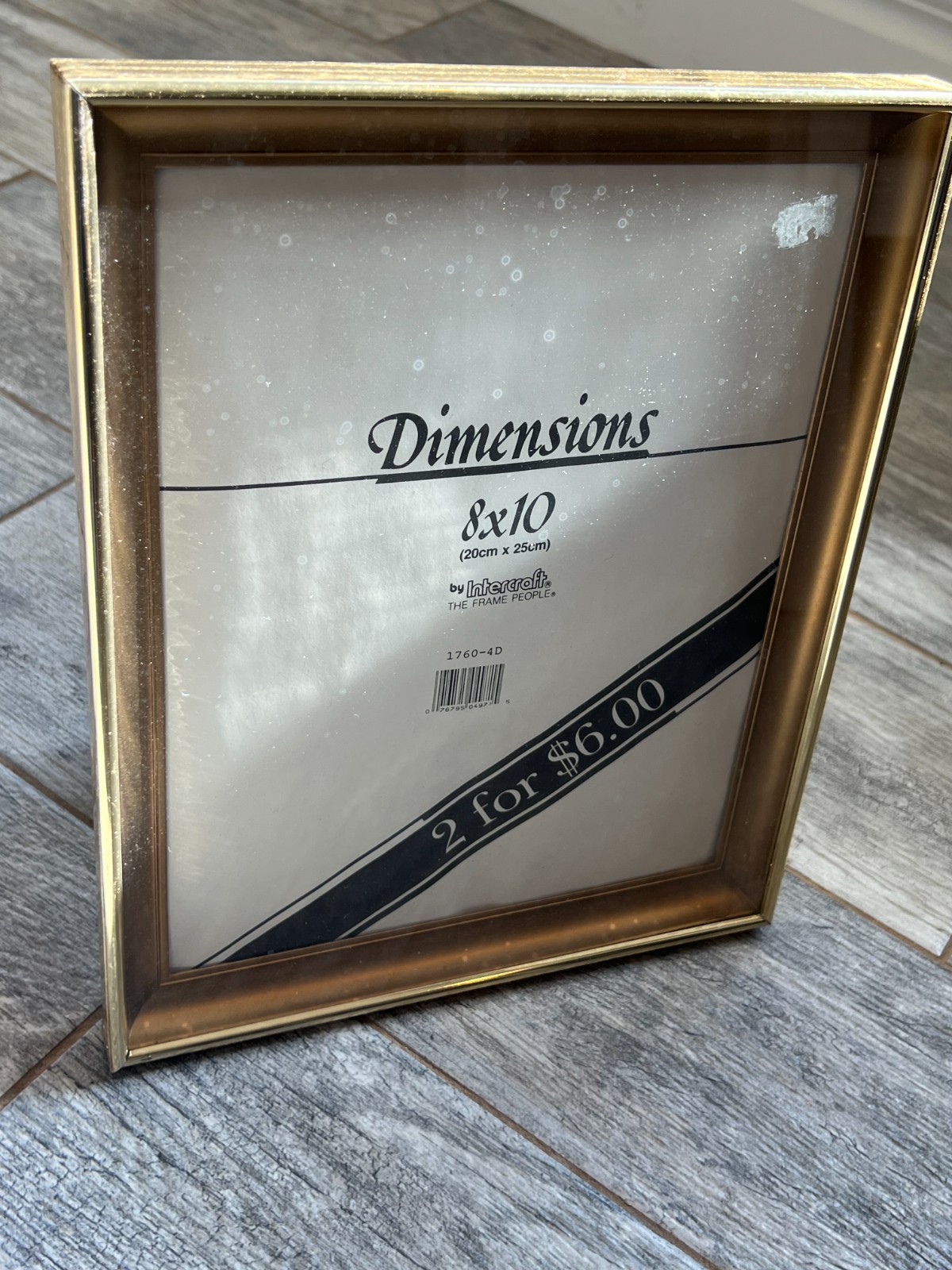 Intercraft Dimensions Gold New 8 x 10 Photo Frame Retro USA Vintage 90s Holder