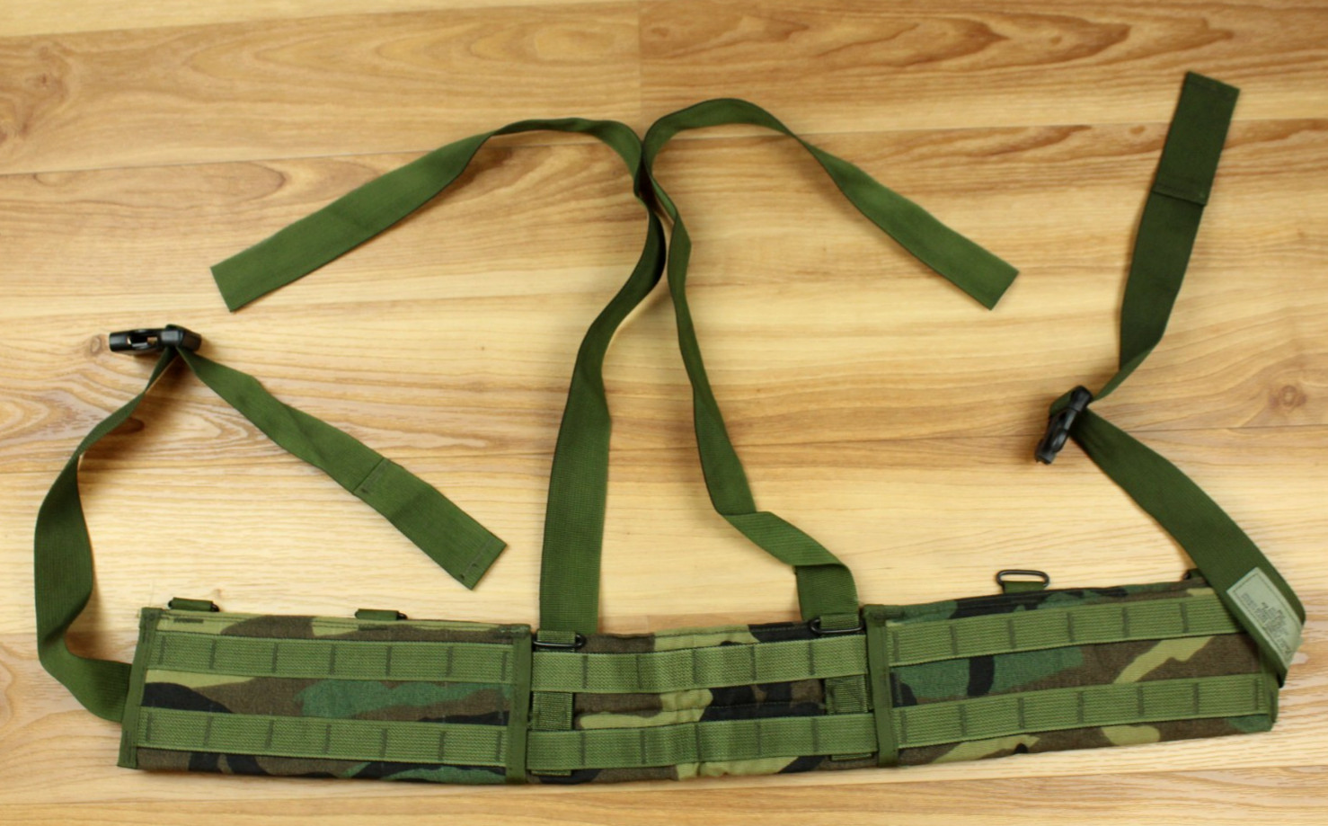 NOS Vintage 97\' US Army Military SDS Molle Utility Belt M81 Woodland Camo