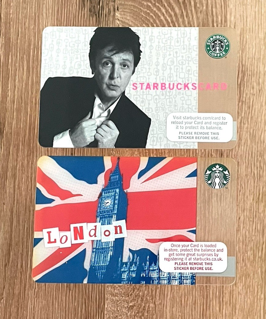 2007-11 Starbucks Gift Card. PAUL McCARTNEY, LONDON Mint. Worldwide shipping.