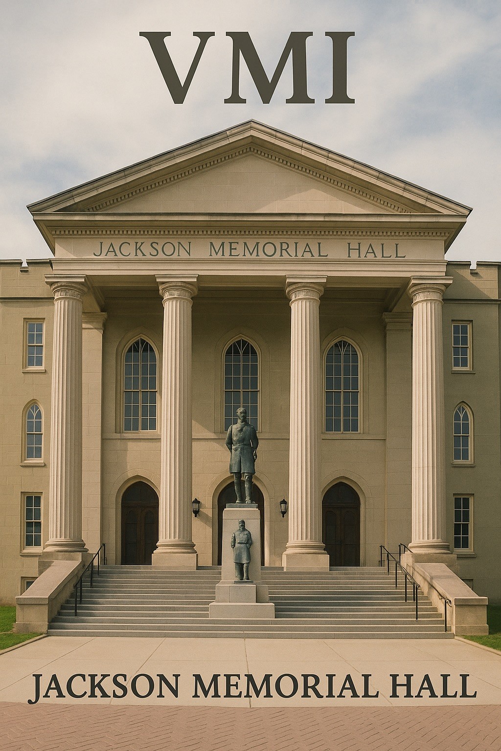 🏛️ VMI Jackson Memorial Hall Poster - 24x36” Historic Architecture Print 🤯💯