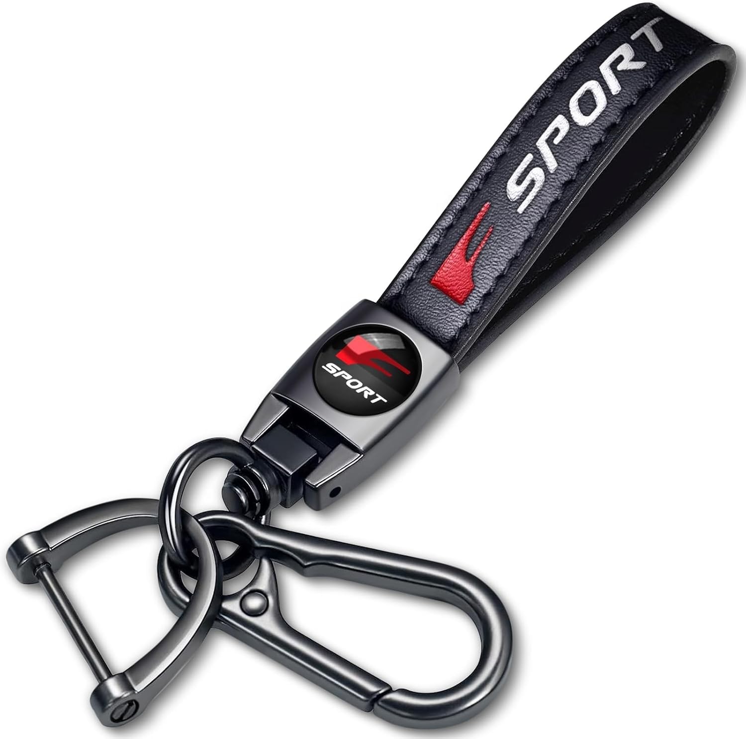 Black Genuine Leather Car Keychain Keyring Accessories Leather Keychain Black Genuine Leather Car Keychain Keyring Accessories Leather Keychain