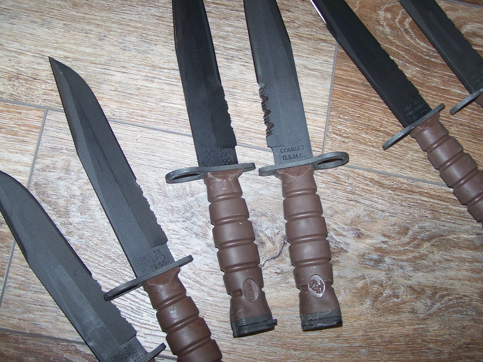Vintage Knife OKC-3S OKC3S GENUINE USMC Ontario Knife Co + OKC Sheath USA