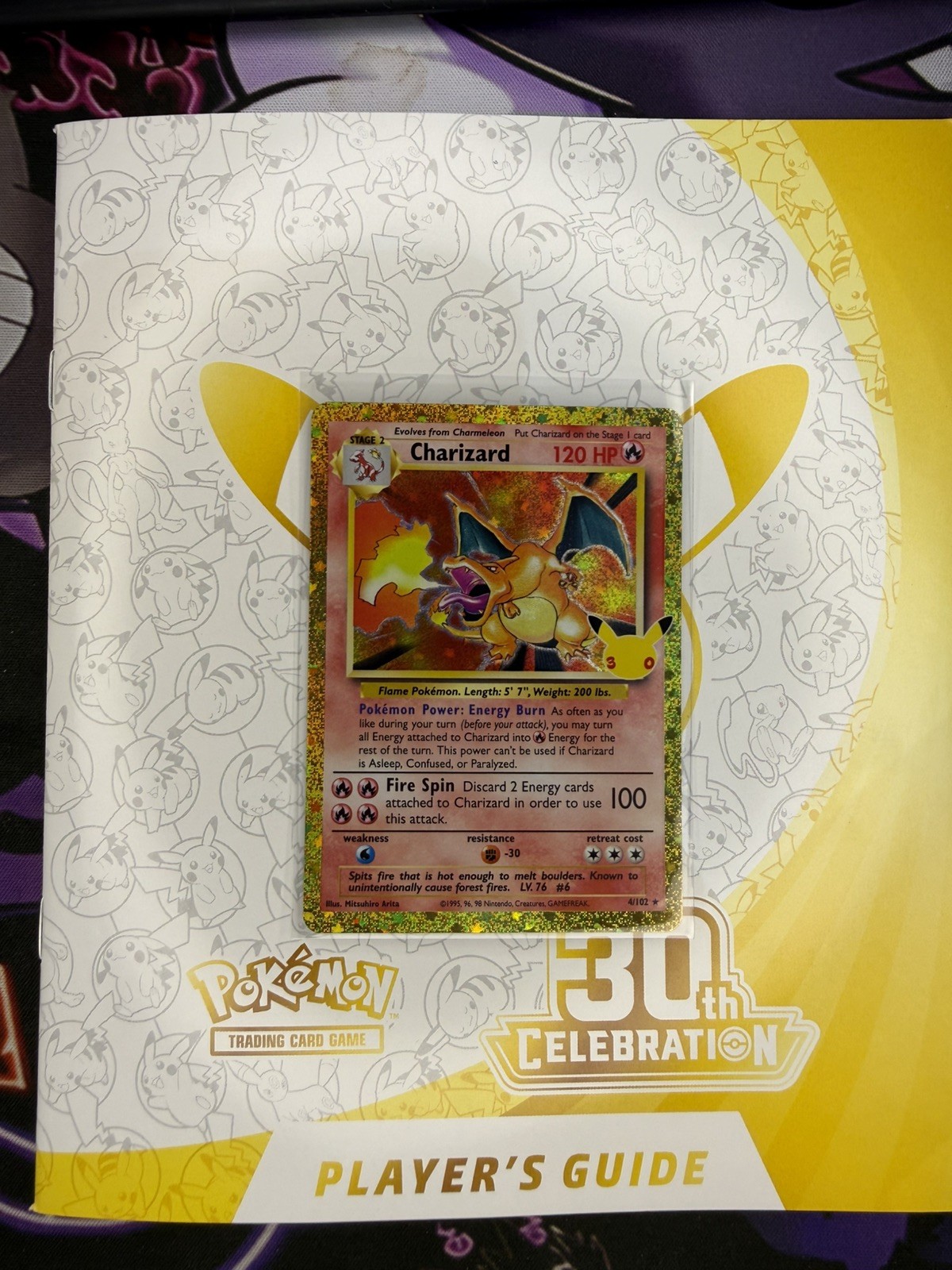 Charizard 4/102 30th Celebrations Classic Base Set Holo Rare English Pokémon