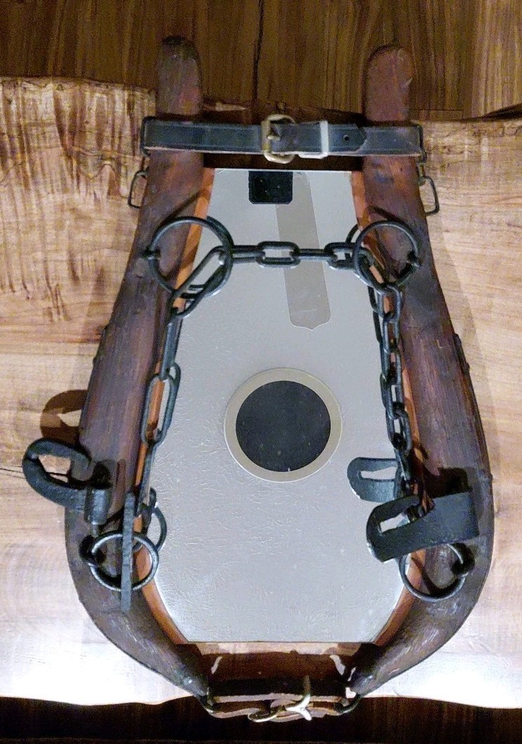 Antique Horse Collar Mirror with Wood/Iron - Vintage, Ranch Western décor
