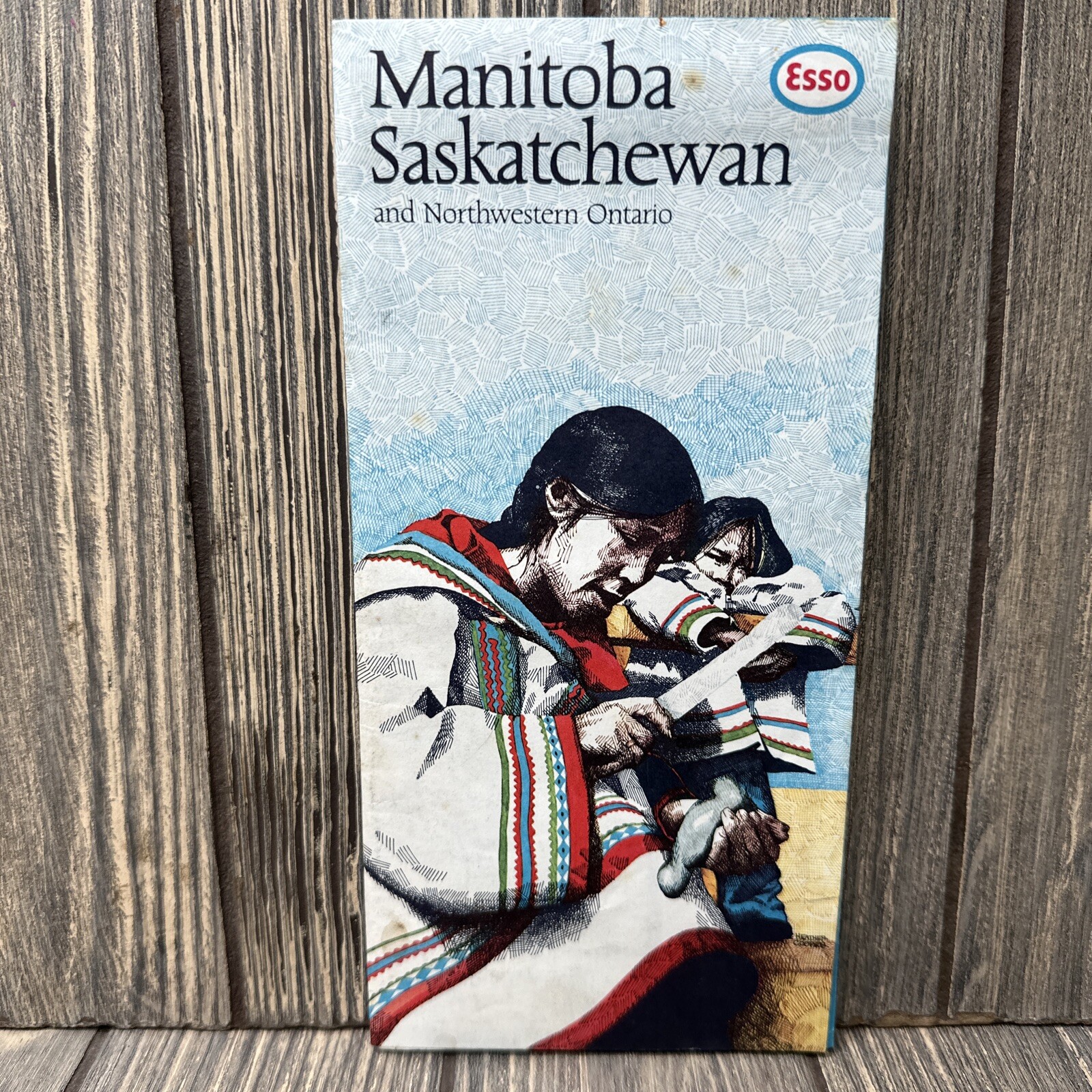 Vintage Manitoba Saskatchewan and Northwestern Ontario ESSO Map Brochure