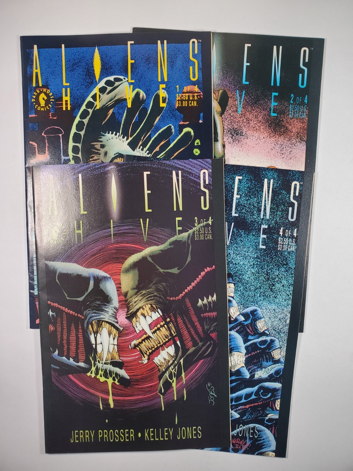 Aliens Hive 1-4 VF 1992 Complete Series Dark Horse Kelly Jones Art