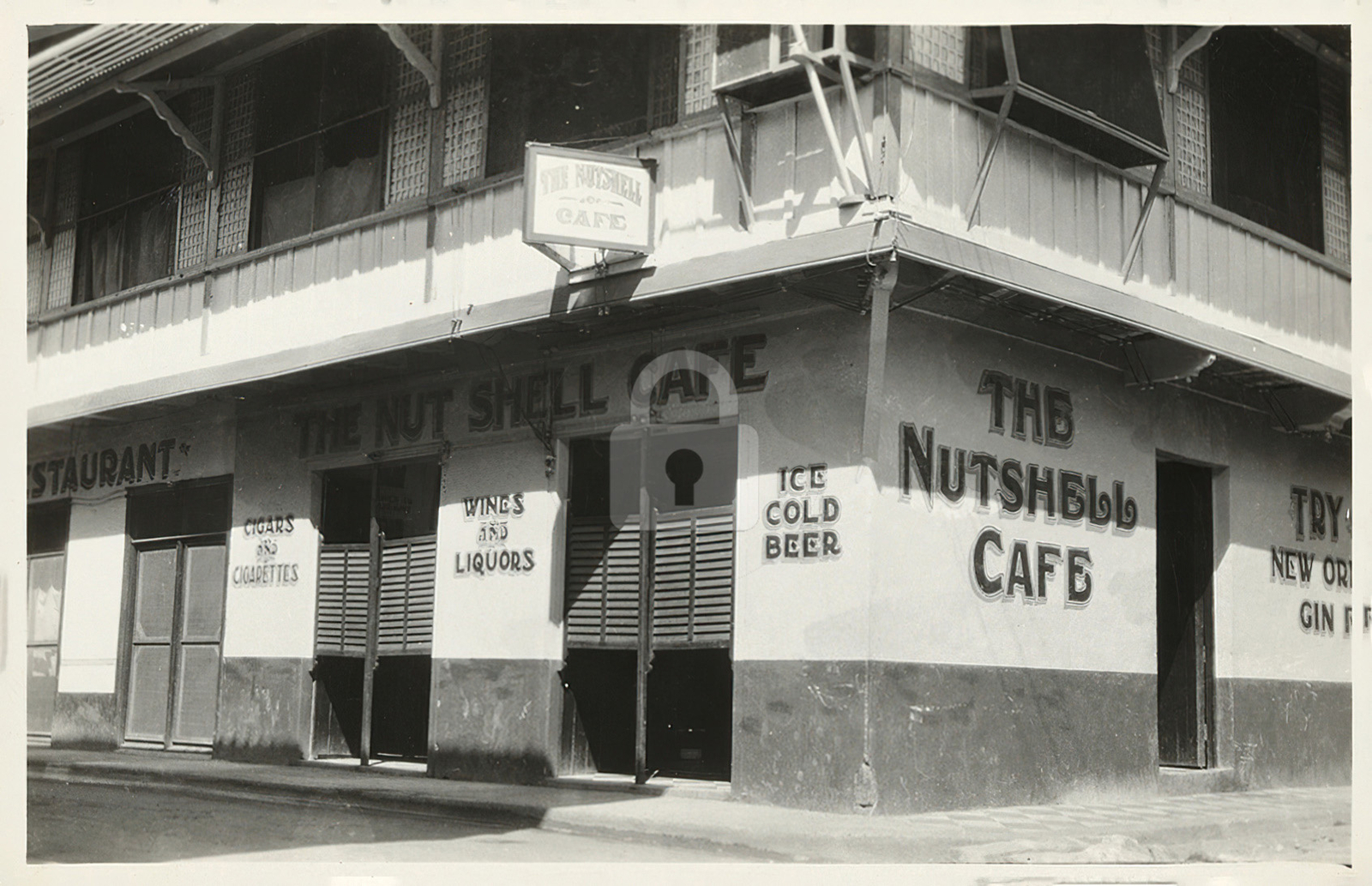 View of The Nutshell Caf�, New Orleans, Louisiana RPPC Photo Postcard Copy