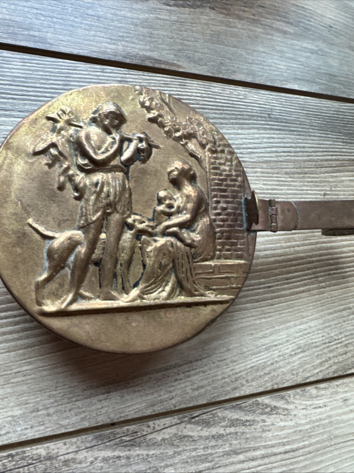 VTG Brass Silent Butler Peerage England Ancient Greek Roman Scene